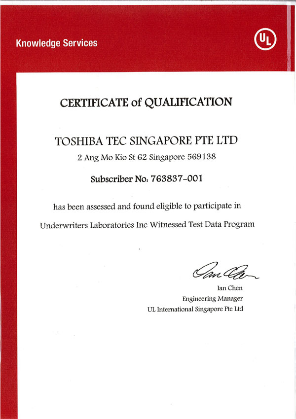 Certificate of Qualification